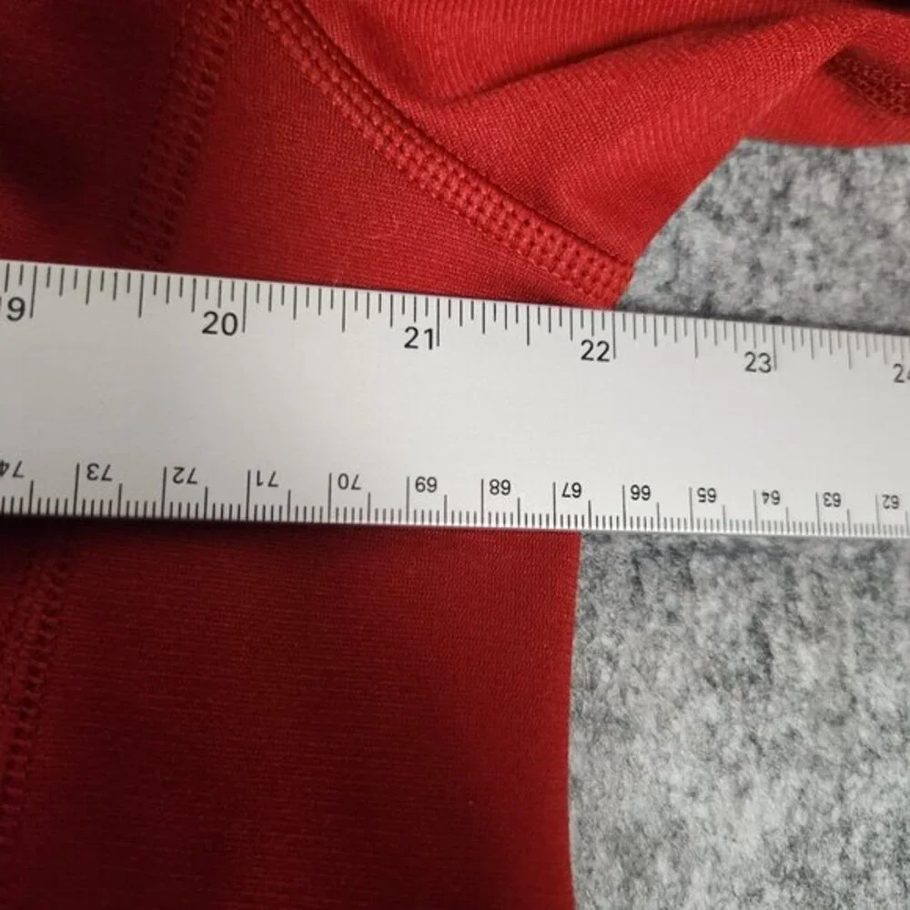 The North Face Sweatshirt Men L Red Quarter Zip Long Sleeve Pullover Activewear‎